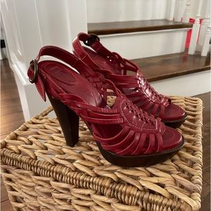 Frye Sling-Back Huarache Woven Sandles